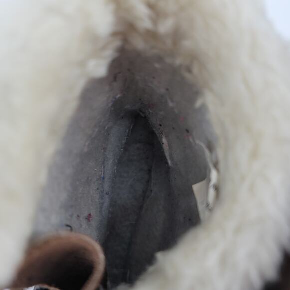 L.L. Bean Women's Brown Suede Duck Rubber Faux Wool Insert Winter Boots Size 6 - Picture 7 of 8